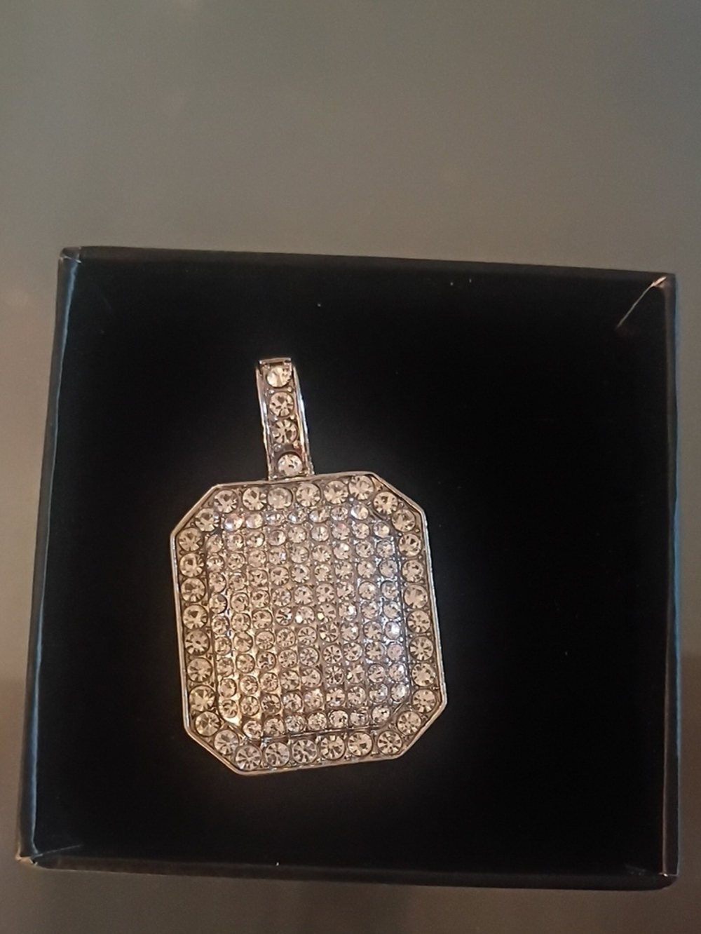 moissanite silver necklace pendant